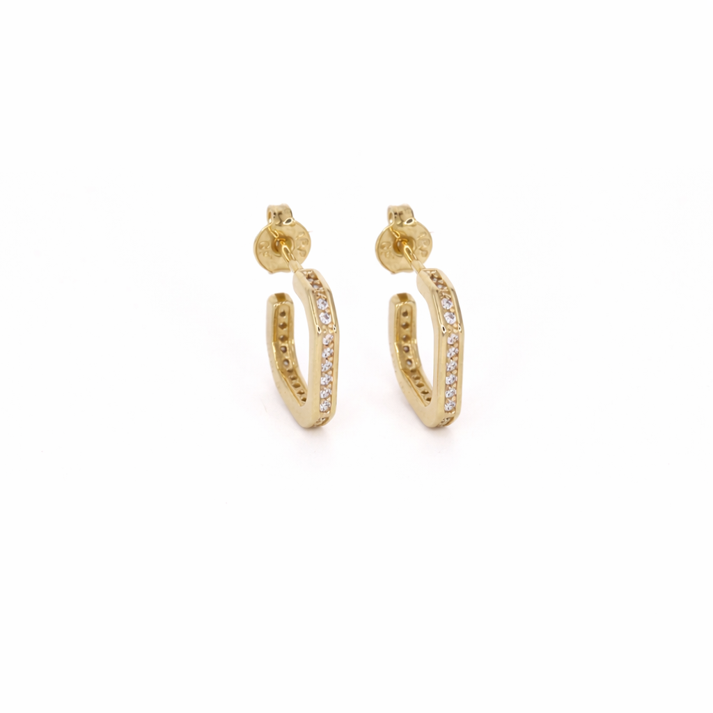 Mira Square Hoop Earrings