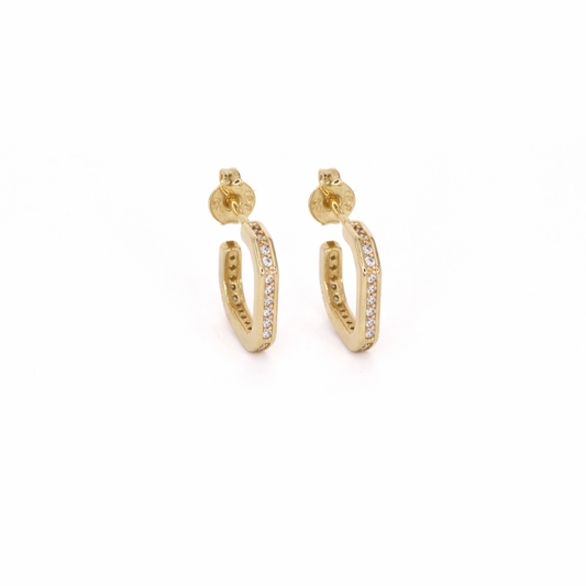 Mira Square Hoop Earrings
