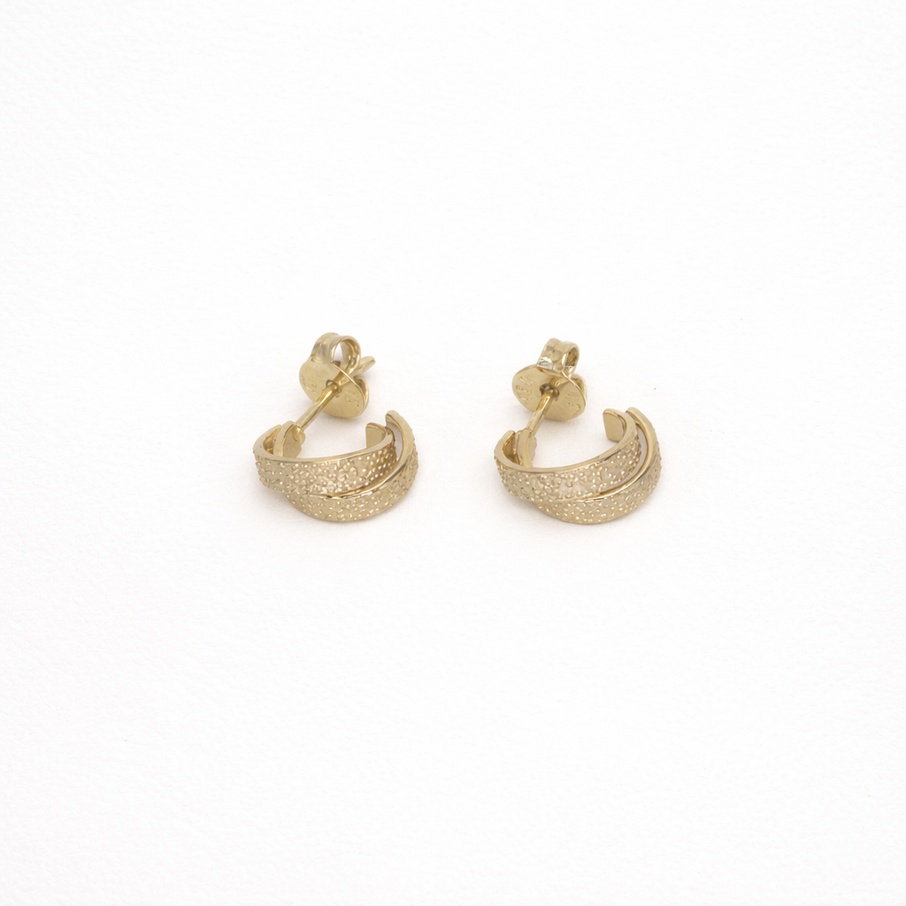 Dual Arc Hoop Earrings