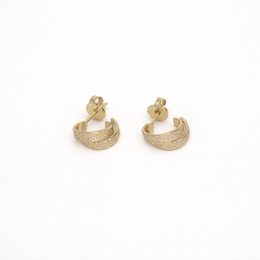 Dual Arc Hoop Earrings