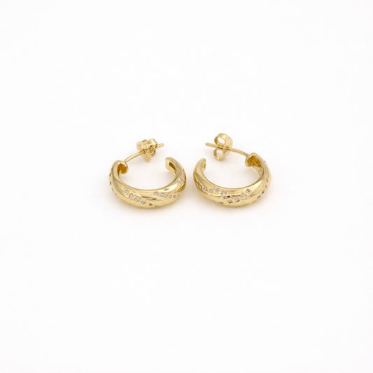 Serena Spark Hoop Earrings